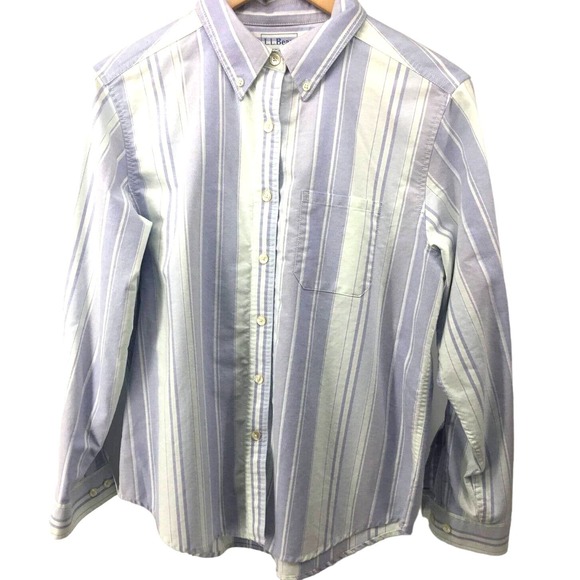 L.L. Bean Men's Button Up 100% Cotton Shirt Medium Regular - Picture 1 of 4